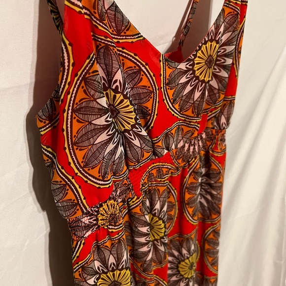 Sz 6 Banana Republic ruffled hem  mod tank maxi dress - Picture 11 of 14